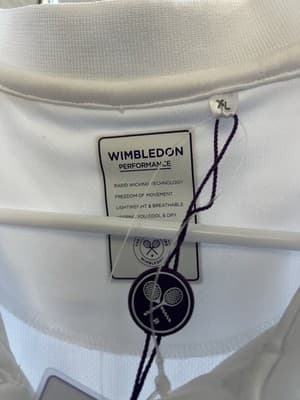 NEW Wimbledon Womens XL Pullover Collared Short Sleeve Performance Tennis - Thumbnail 3