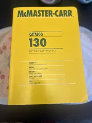 McMASTER-CARR SUPPLY CATALOG 130 - NEW