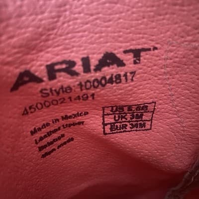Ariat Crossfire Caliente Western Cowboy Boots Women Sz 5.5 B Square Toe 10004817 - Thumbnail 9