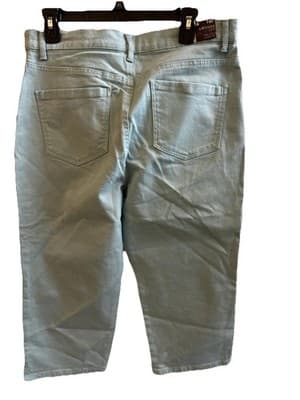 Gloria Vanderbilt Amanda Capri Stretch Jeans 5-Pocket Green Women’s 14P - Thumbnail 6