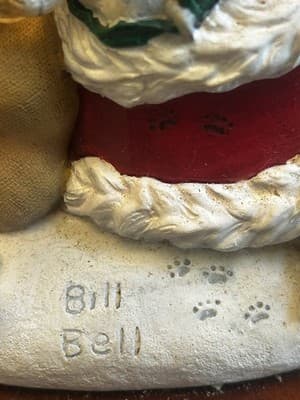 2001 THE DANBURY MINT, "SANTA CLAWS: BY BILL BELL, SIGNED Bells Figurine Vintage - Thumbnail 6