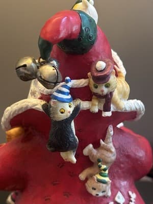 2001 THE DANBURY MINT, "SANTA CLAWS: BY BILL BELL, SIGNED Bells Figurine Vintage - Thumbnail 7