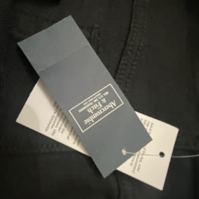 Abercrombie & Fitch Jeans Mens 36x32 Black Athletic Slim Distress American Denim - Thumbnail 6