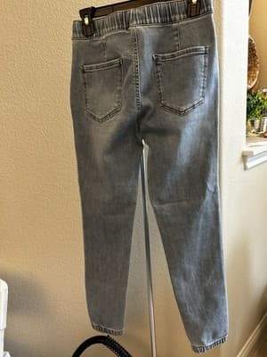 Judy Blue Jeans Womens Size 5/27 Blue Denim Jogger Stretch Drawstrings High Rise - Thumbnail 2