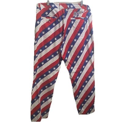 Royal & Awesome Stars & Stripes USA Golf Pants Mens 38X30 - Thumbnail 3