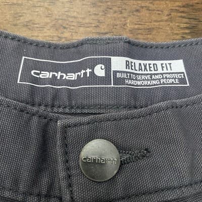 Carhartt Relaxed Fit Cargo Shorts Mens 30x11” Gray Workwear Carpenter Utility - Thumbnail 4