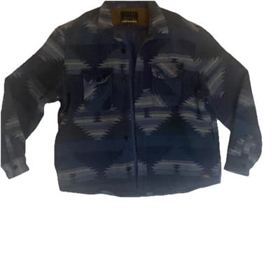 Jachs New York Aztec Western CottonLined Poly Wool Blend Jacket Mens XXL
