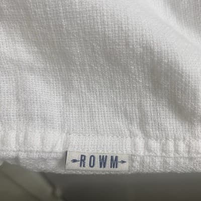 ROWM Shirt Mens XL White Button Down Short Sleeve Cotton Casual - Thumbnail 3