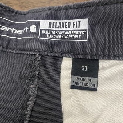 Carhartt Relaxed Fit Cargo Shorts Mens 30x11” Gray Workwear Carpenter Utility - Thumbnail 5