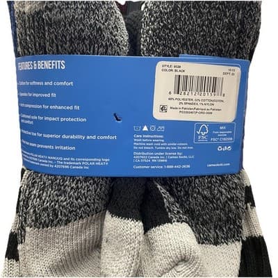 Polar Heat Mens Superior Boot Socks Sz 7-12 - Thumbnail 4