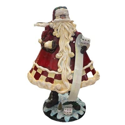 Bombay Santa Claus Resin & Metal Christmas Standing Figurine 18”-holiday