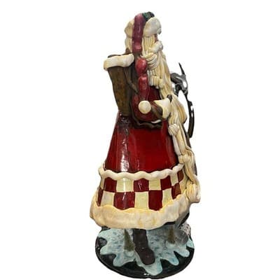 Bombay Santa Claus Resin & Metal Christmas Standing Figurine 18”-holiday - Thumbnail 5