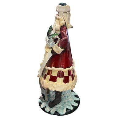 Bombay Santa Claus Resin & Metal Christmas Standing Figurine 18”-holiday - Thumbnail 6