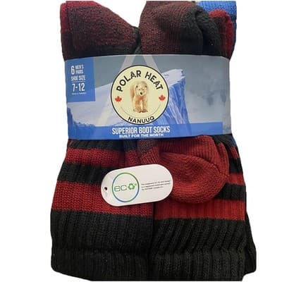 Polar Heat Mens Superior Boot Socks Sz 7-12 - Thumbnail 2