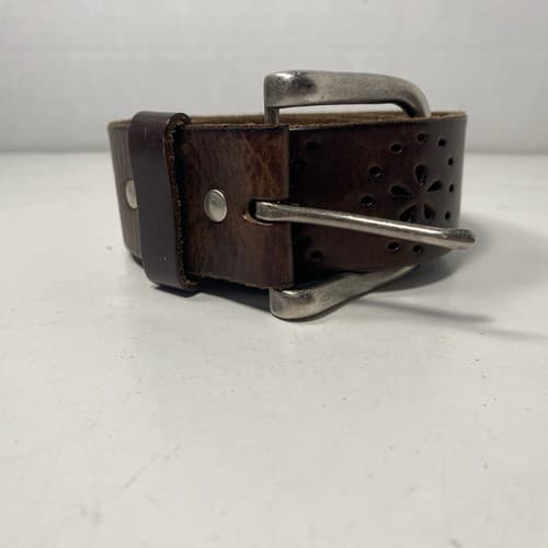 Aeropostale Brown Leather Belt. Sz Large 42” Length. - Thumbnail 4