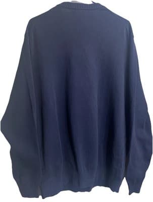 Duluth Trading Crew Neck Sweater Mens XL Blue Heavyweight Cotton Blend Workwear - Thumbnail 3