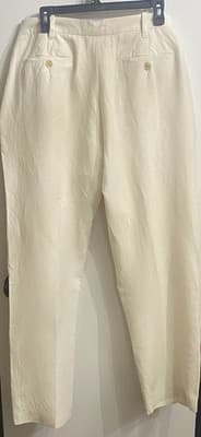 Trevero Mens Silk Linen Dress Pants Lightweight Tailored Slacks Resort Vaca - Thumbnail 2