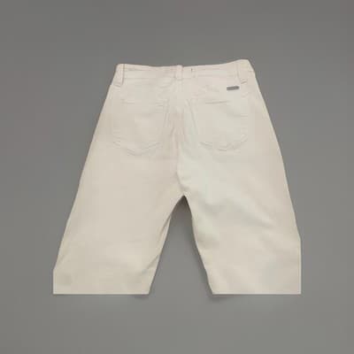 KanCan Womens White Wide Flare Jeans Size 7 W27 9 In Rise Stretch Boho Trendy - Thumbnail 2