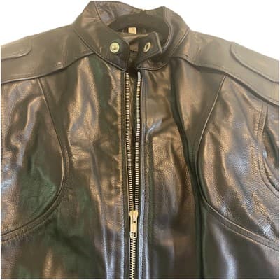 Genuine Leather Motor Cycle Racer Jacket Sons Of Anarchy Real Leather Brand - Thumbnail 5