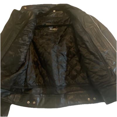 Genuine Leather Motor Cycle Racer Jacket Sons Of Anarchy Real Leather Brand - Thumbnail 4