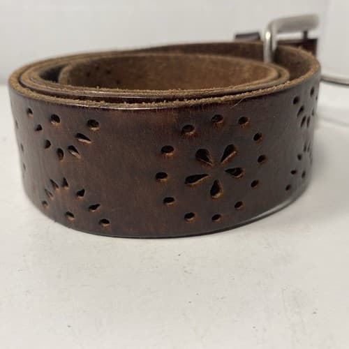 Aeropostale Brown Leather Belt. Sz Large 42” Length. - Thumbnail 2