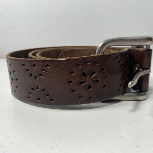 Aeropostale Brown Leather Belt. Sz Large 42” Length. - Thumbnail 3