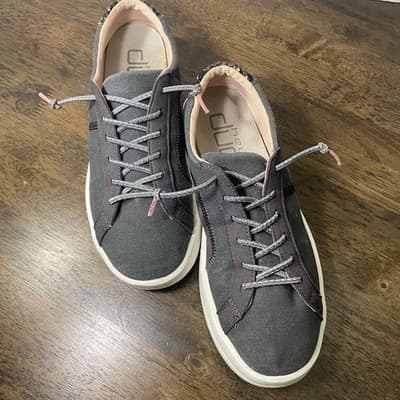 Hey Dude Karina Joy Women's Slip-On Sneakers, Stone Grey Bungee Laces Sz 8 - Thumbnail 4