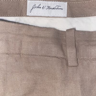 John W. Nordstrom Linen Shorts Men Size 38W Preppy Prep Country Club Old Money - Thumbnail 3