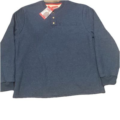 Coleman NWTBonded Waffle Snap Close Sherpa Fleece Lined Shacket Pullover Mens XL