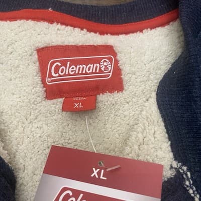Coleman NWTBonded Waffle Snap Close Sherpa Fleece Lined Shacket Pullover Mens XL - Thumbnail 6