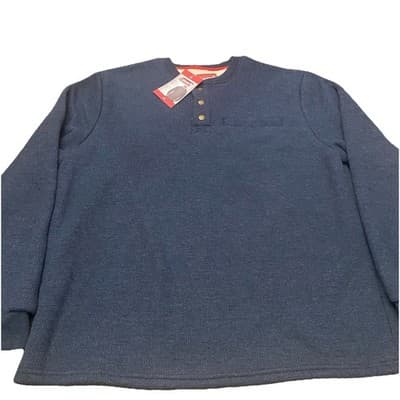 Coleman NWTBonded Waffle Snap Close Sherpa Fleece Lined Shacket Pullover Mens XL - Thumbnail 2