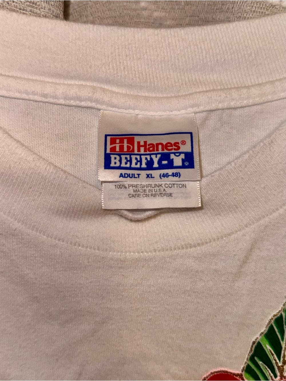 UNISEX Vintage 1994 White Hawaii T-Shirt with Hibiscus size XL souvenir shirt - Thumbnail 3