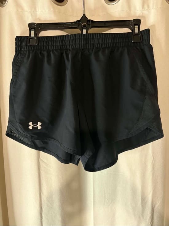 Under Armour Women’s Athletic Summer Gym Black Running Shorts size small - Thumbnail 4
