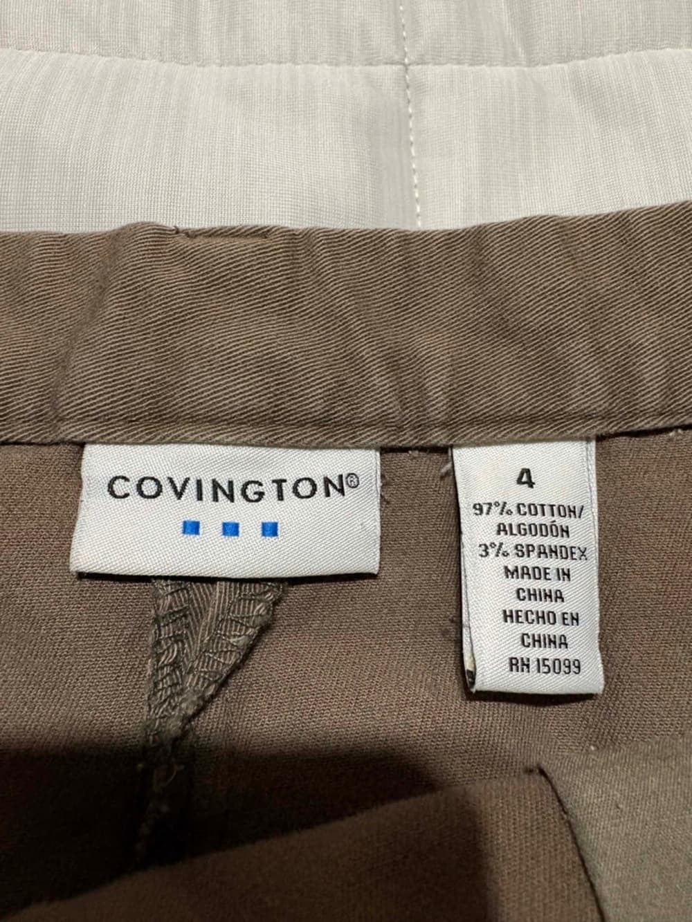 VTG Covington Brown Midi Skirt with Front Vent - Thumbnail 4