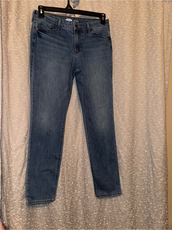 Old navy Women's Blue Stretch straight leg Jeans mid rise size 10 - Thumbnail 5