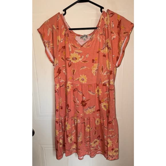 Wonderly floral tiered knit dress - Thumbnail 4