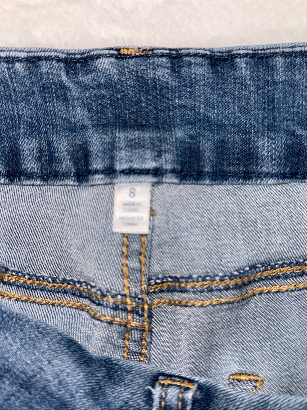 Seven7 Classic Blue Women's Jeans - Mid Wash soft stretch EUC bootcut flare - Thumbnail 5