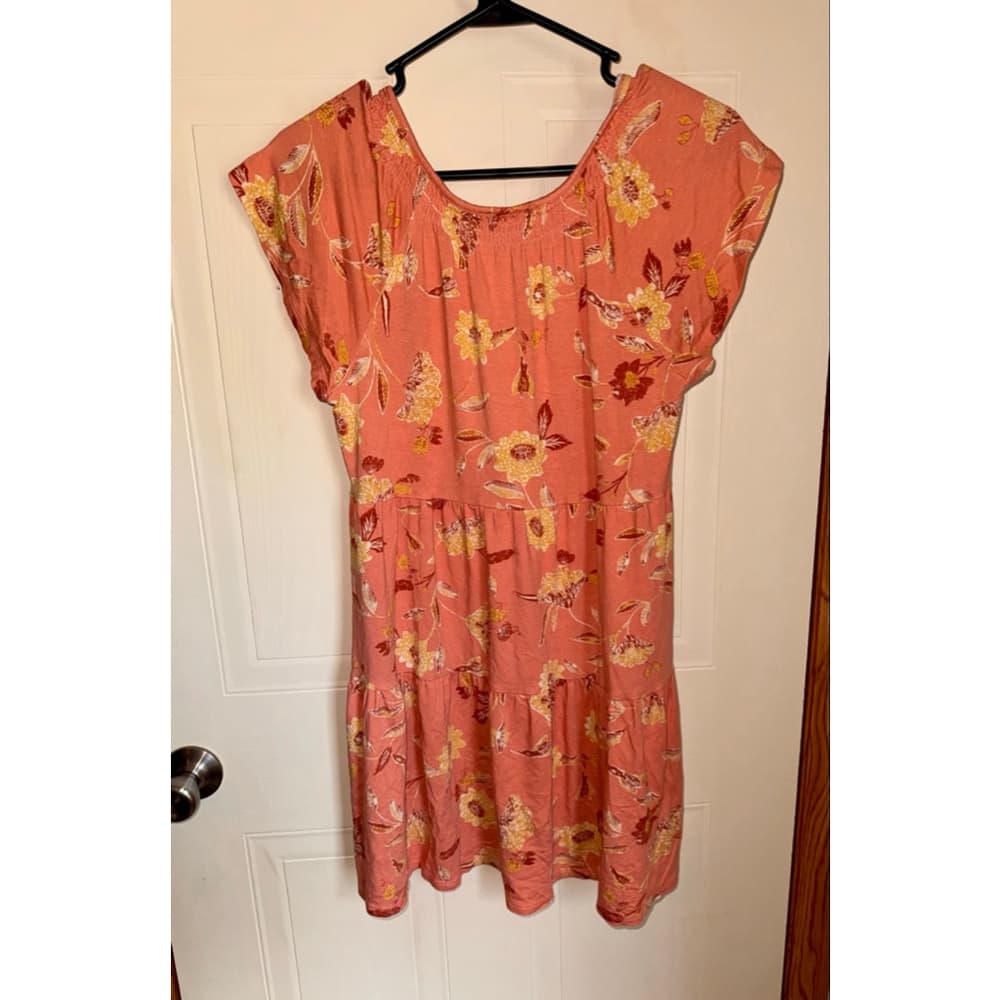 Wonderly floral tiered knit dress