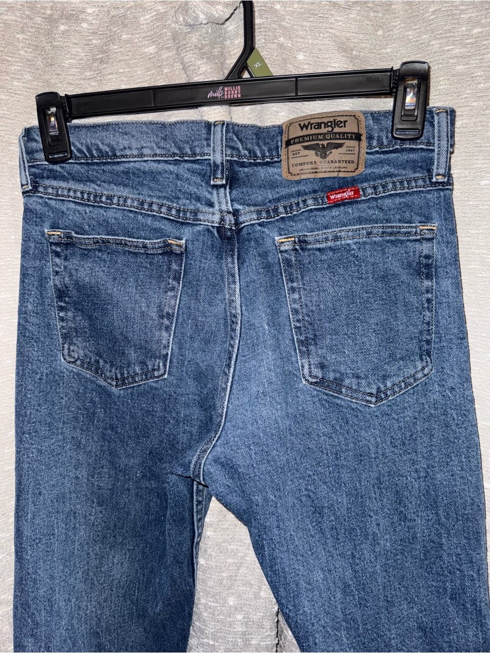 Wrangler Classic Men's Dark Blue Denim Jeans 30x30 - Thumbnail 4