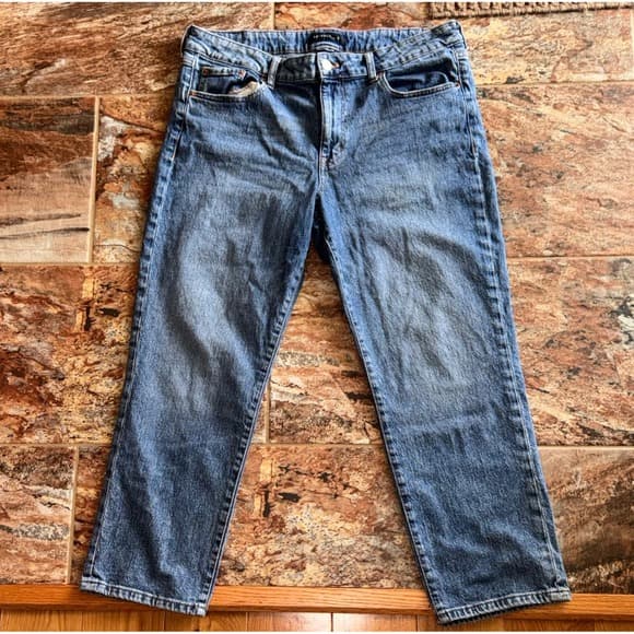 Aeropostale Womens Ankle Straight Jeans Size 18 Reg Medium Wash High Rise Denim - Thumbnail 8