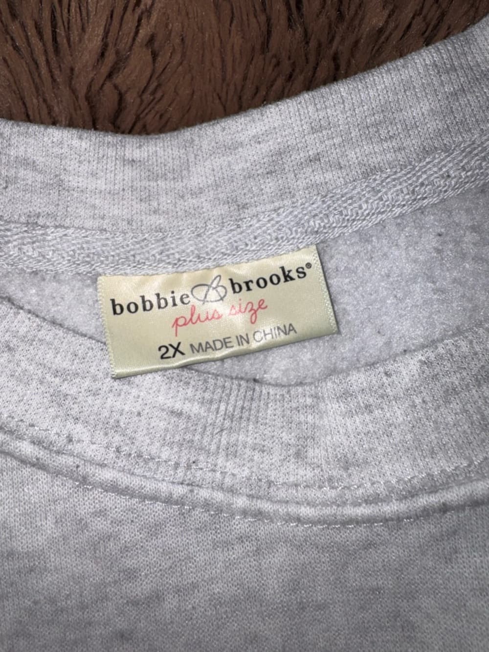 Bobbie Brooks Gray Sweatshirt with Pink "Let's Go Girls" Graphic
