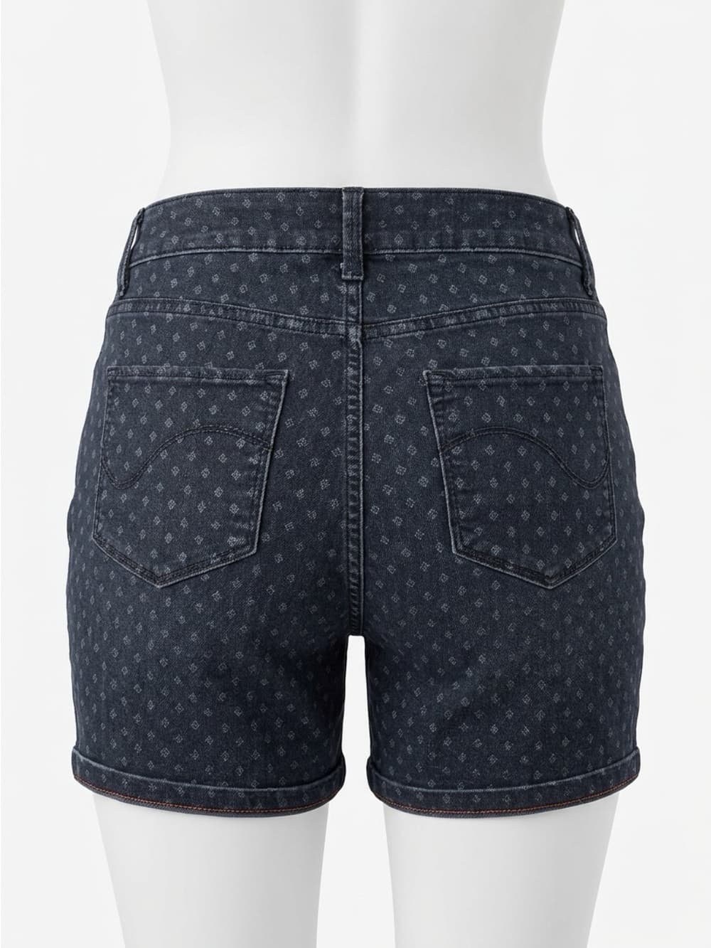Lee Dark Blue Polka Dot Denim Shorts