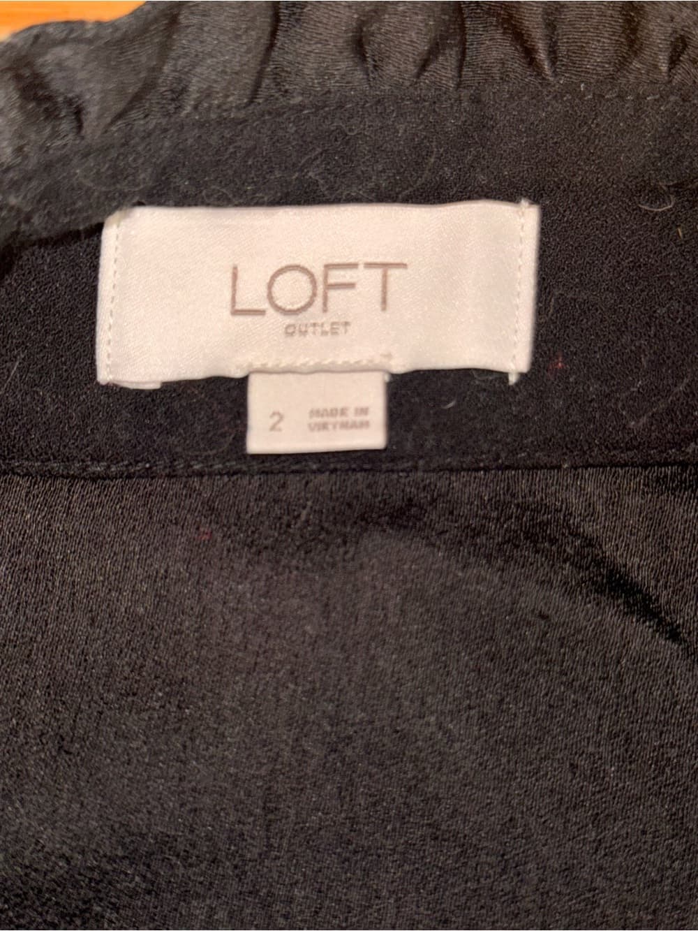 LOFT Black Button-Front Skater Skirt - Thumbnail 2