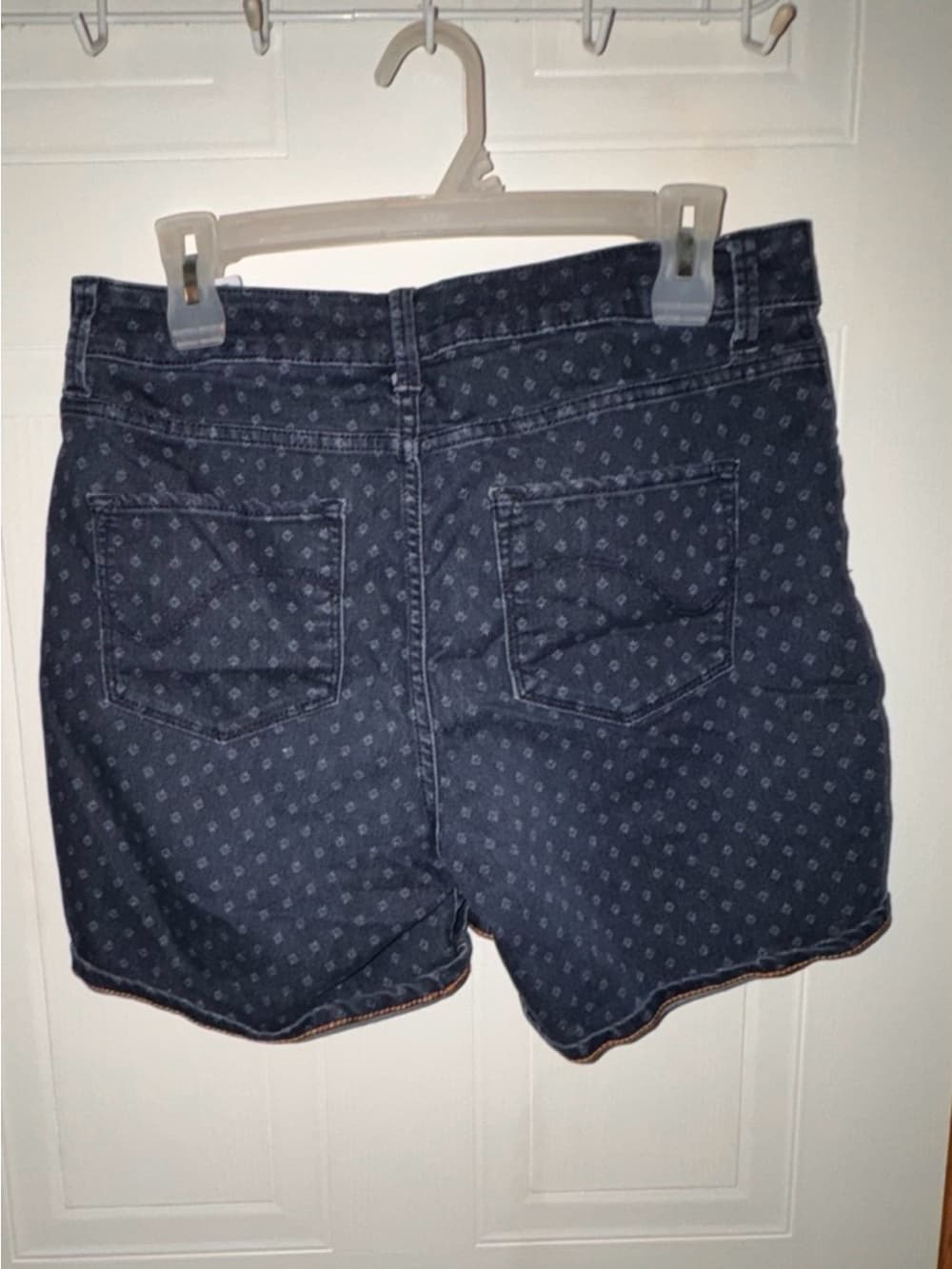 Lee Dark Blue Polka Dot Denim Shorts - Thumbnail 3