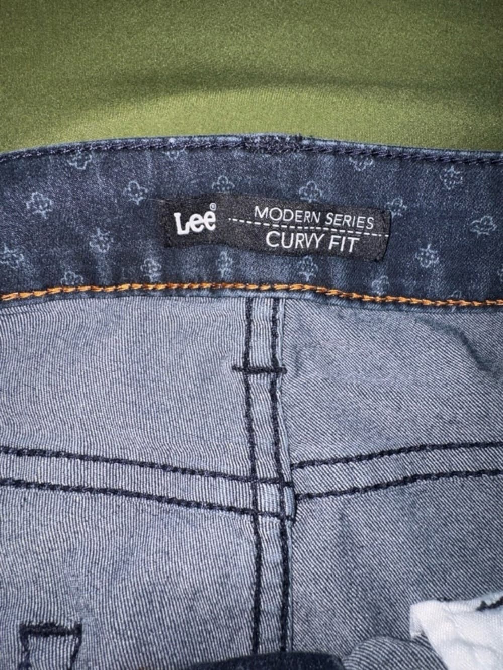Lee Dark Blue Polka Dot Denim Shorts - Thumbnail 4