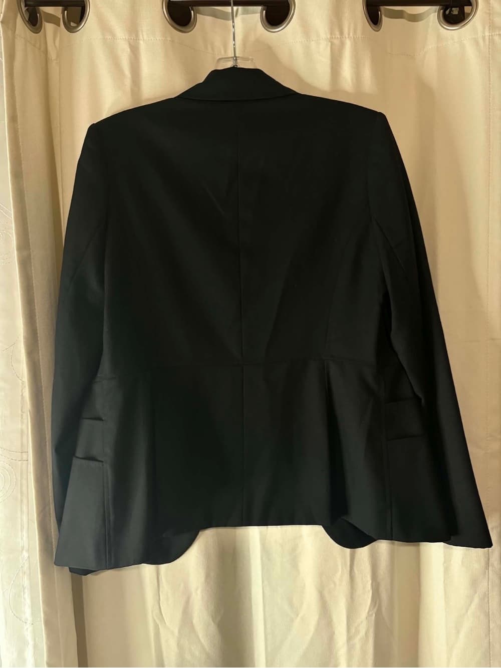 Via Spiga Black Blazer with Floral-Print Lining size 10 Spring Office Buisness