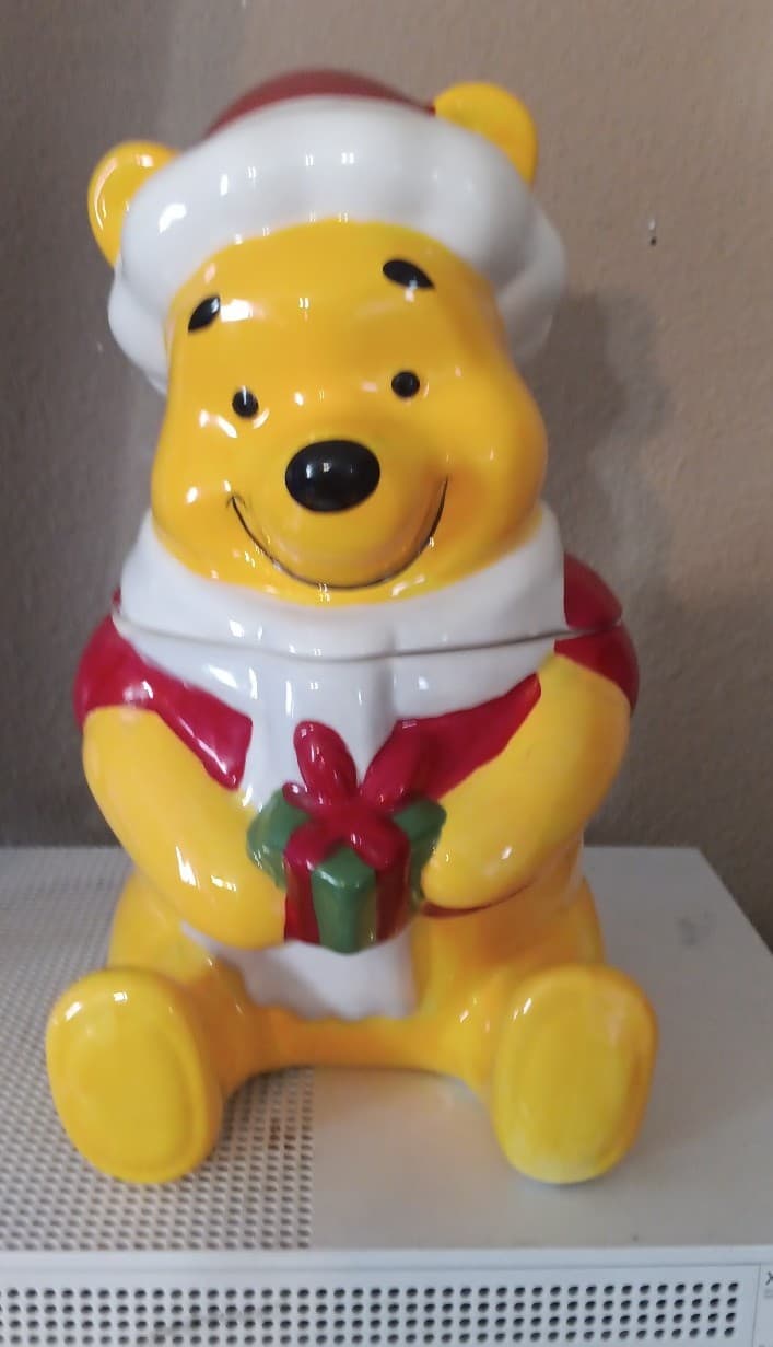 Winnie the Pooh Christmas Cookie Jar