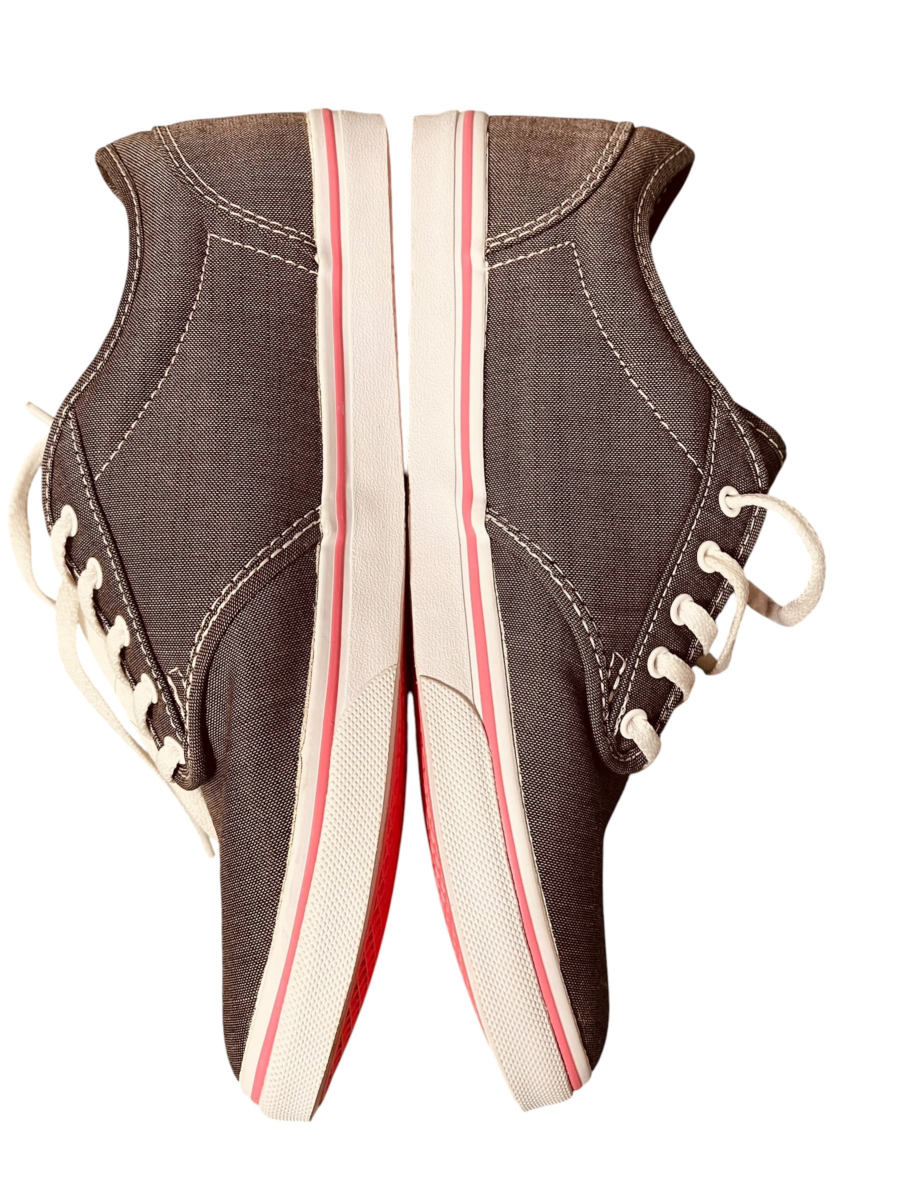 Van’s Women’s Classic Low Top Grey/Pink Sneakers - Thumbnail 4