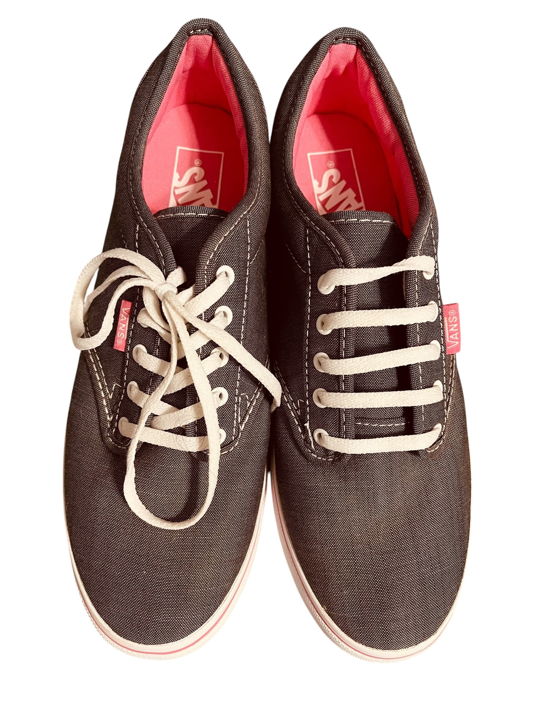 Van’s Women’s Classic Low Top Grey/Pink Sneakers - Thumbnail 5