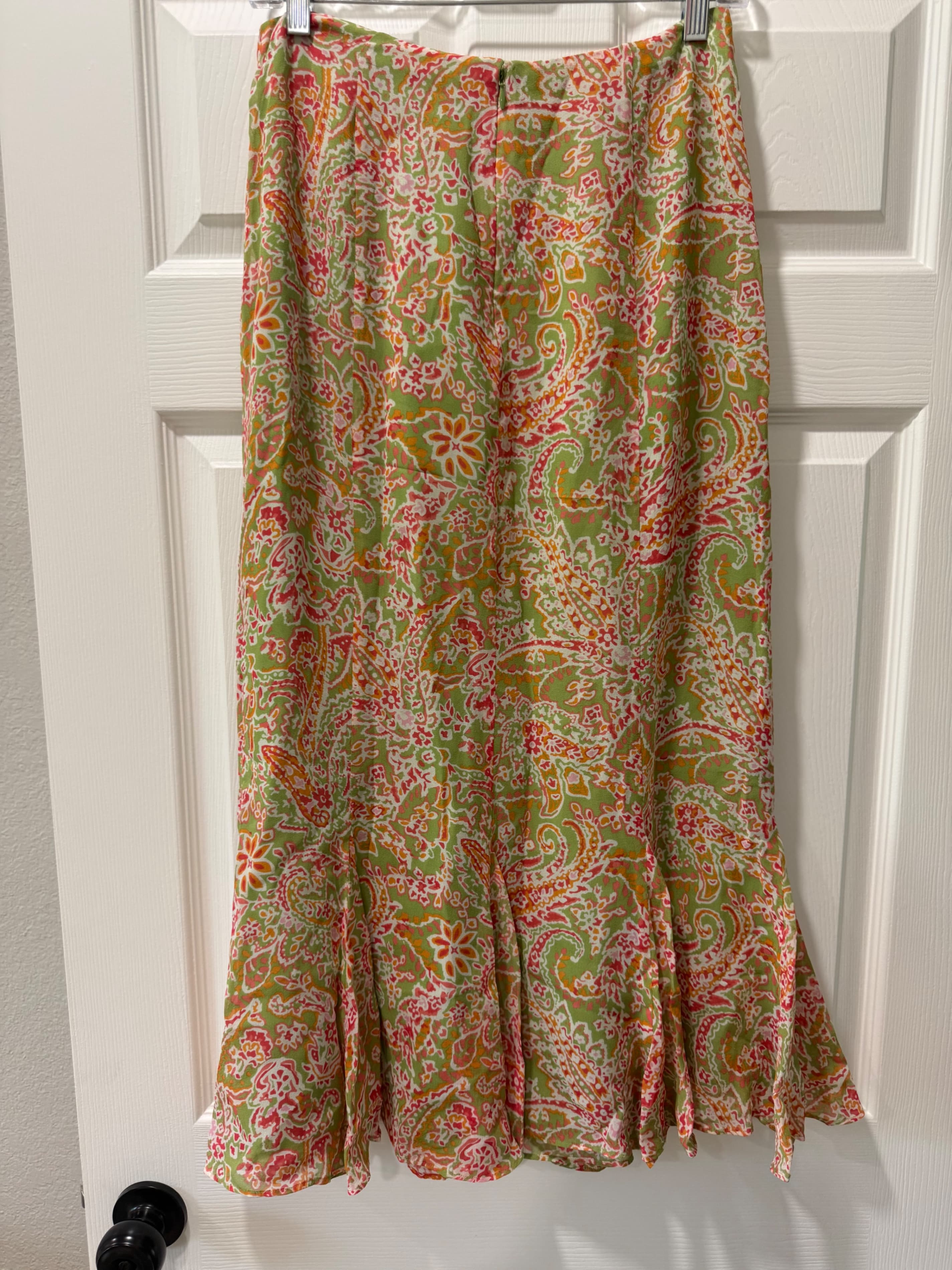 Harold's Silk Floral Skirt Size 2 - Thumbnail 3